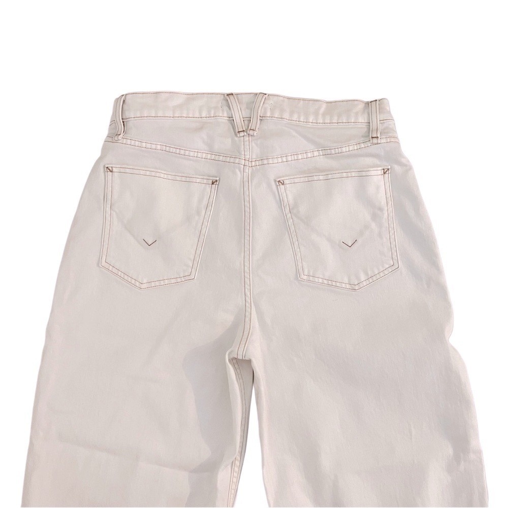 Hudson Jodie Wide Leg White Crop Jeans Jean Denim 30 - Picture 6 of 10